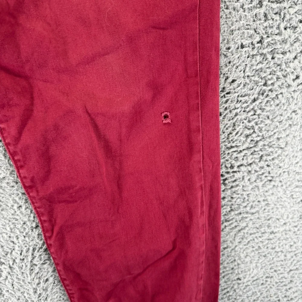 Levi's Pant Mens 36x30 Red Cotton Jogger Tapered Leg Streetwear Workwear Stretch